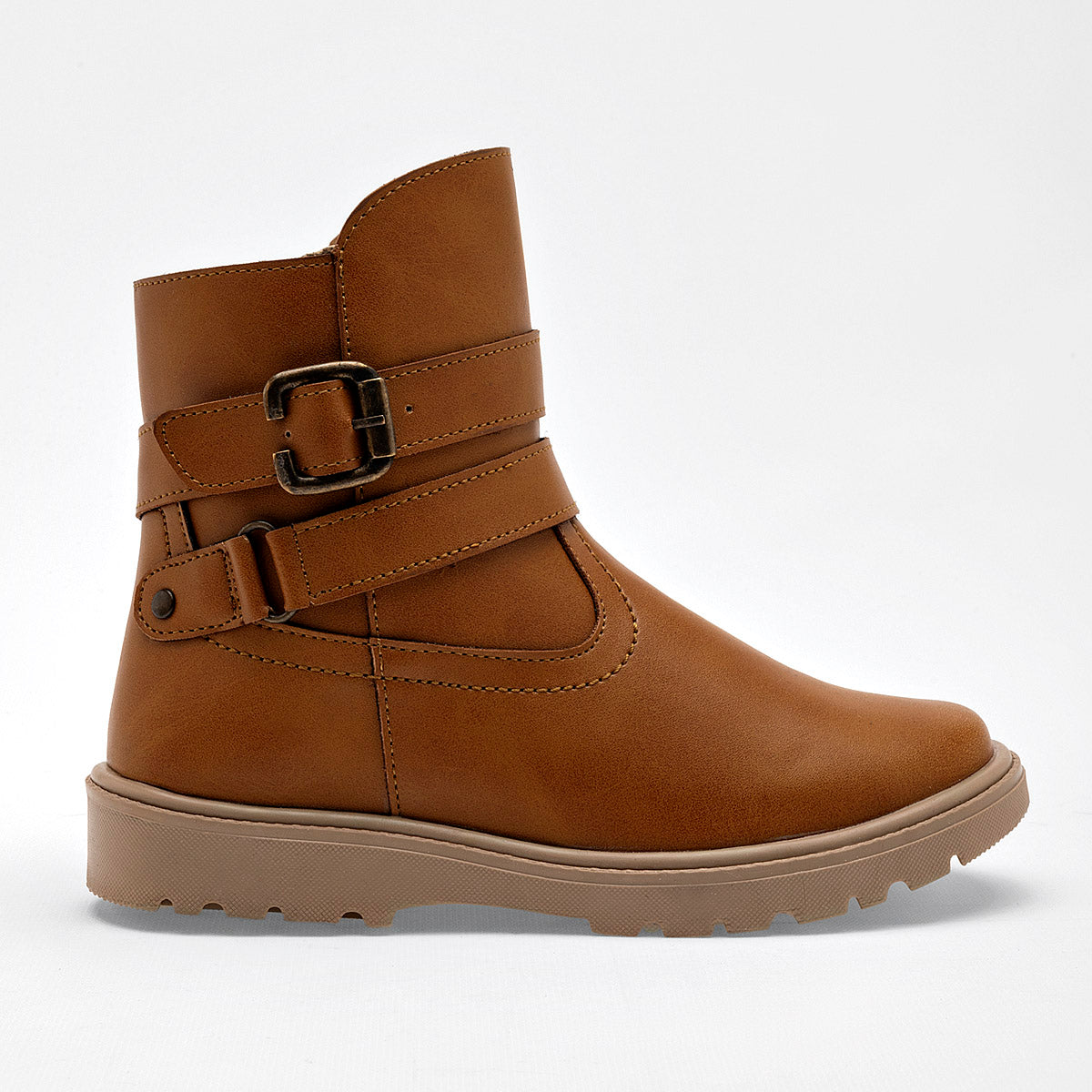 Bota caña corta para joven mujer marca Yondeer Camel cod. 129010