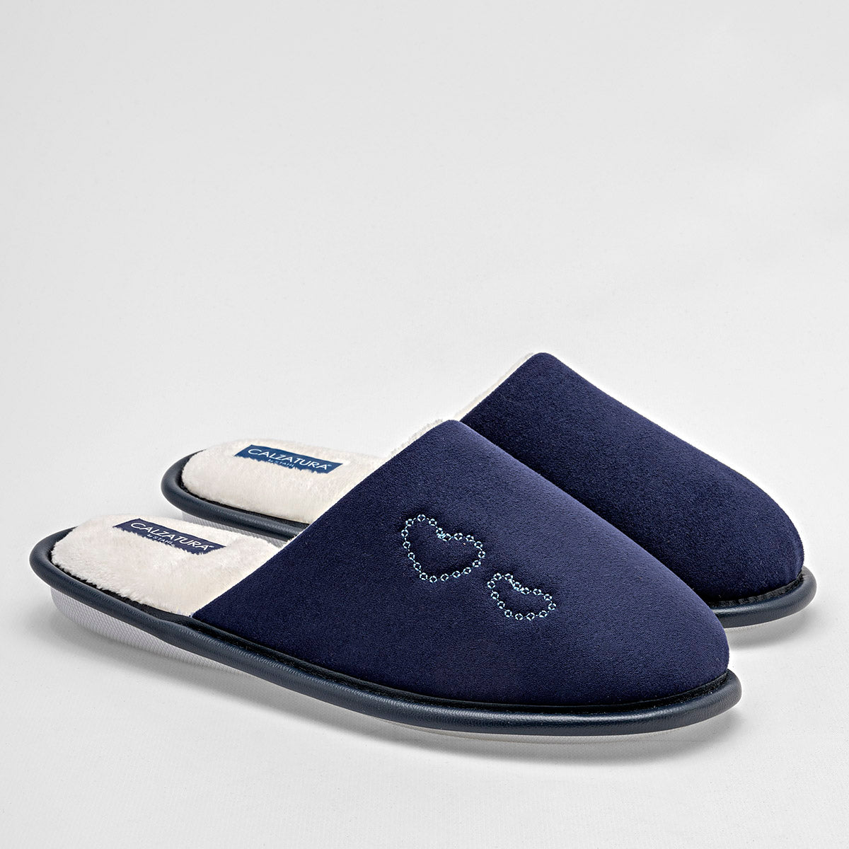 Pantufla para mujer marca Calzatura Azul Marino cod. 129051