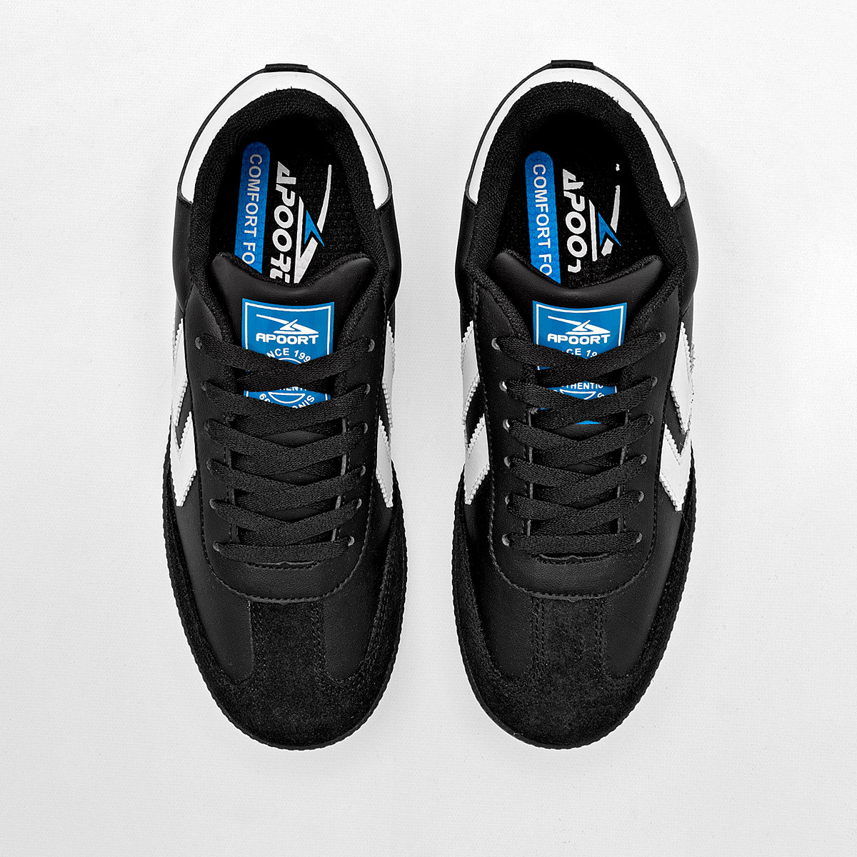 Tenis urbanos para joven marca Apoort Negro cod. 129090