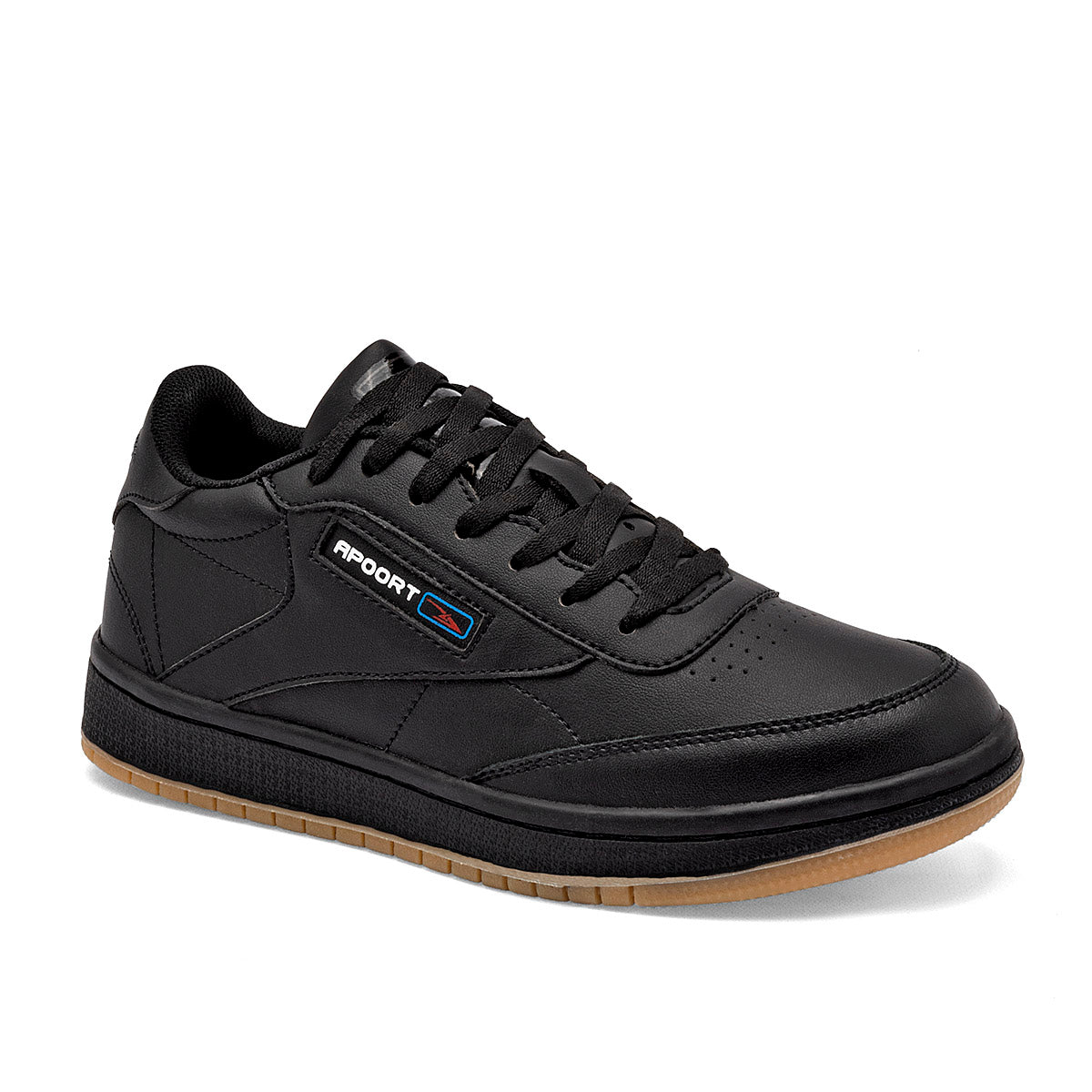 Tenis escolar para joven marca Apoort Negro cod. 129096