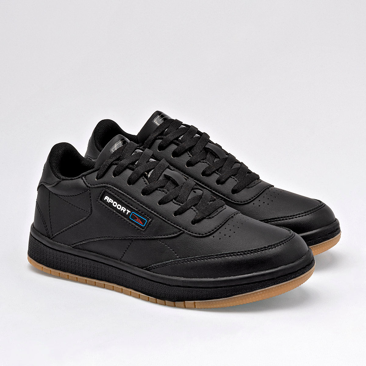 Tenis escolar para joven marca Apoort Negro cod. 129096