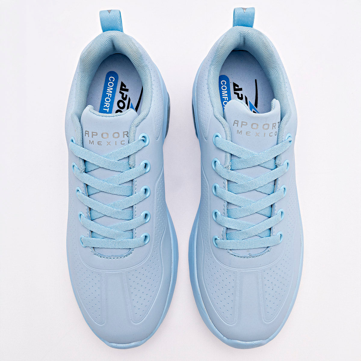 Tenis urbanos para mujer marca Apoort Azul cod. 129098