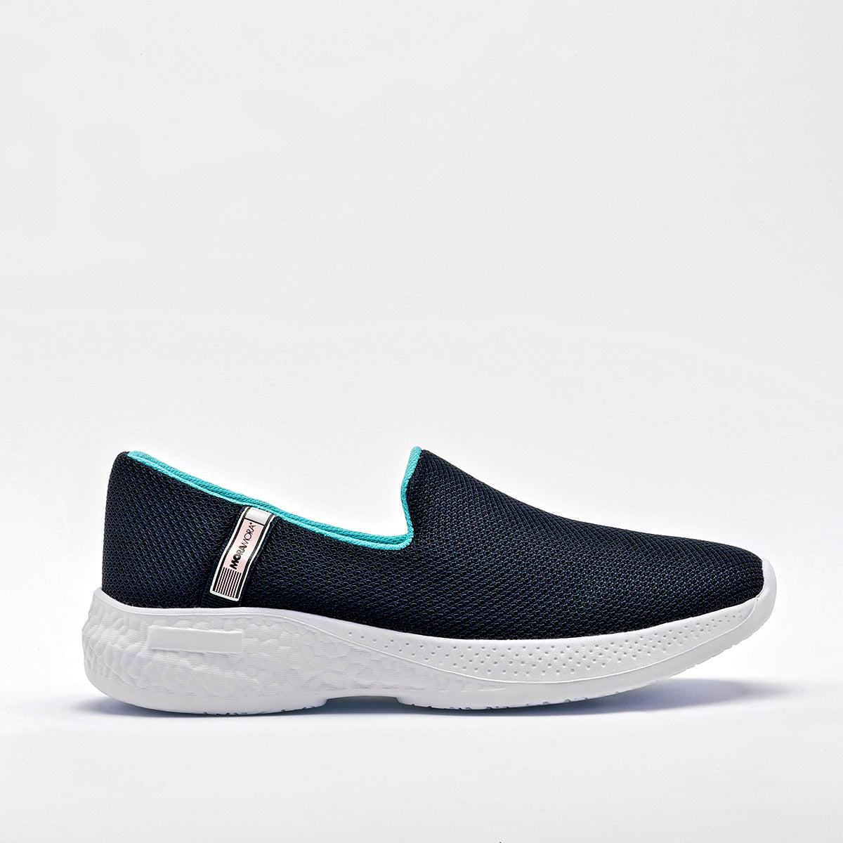 Tenis slip on para mujer marca Moramora Azul Marino cod. 129118