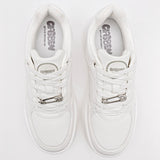 Tenis escolar para joven marca Clasben Blanco cod. 129123