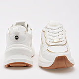 Tenis escolar para joven marca Clasben Blanco cod. 129134