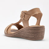 Sandalia para mujer marca Lady One Beige cod. 129186