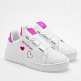 Tenis escolar para joven marca Moramora Blanco cod. 129216