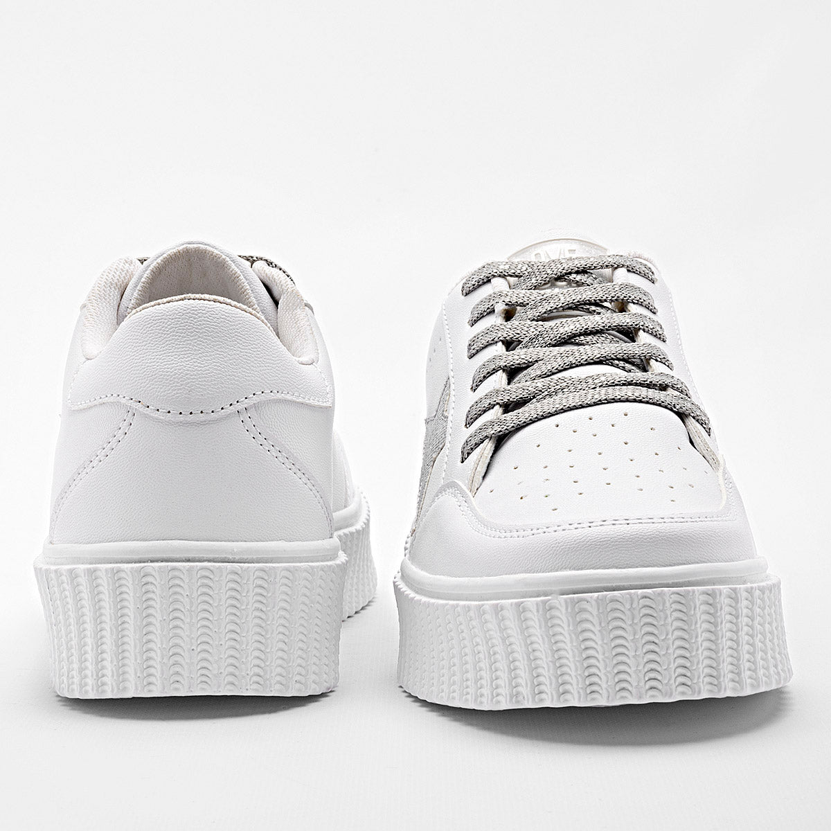 Tenis suela chunky para mujer marca Moramora Blanco cod. 129223