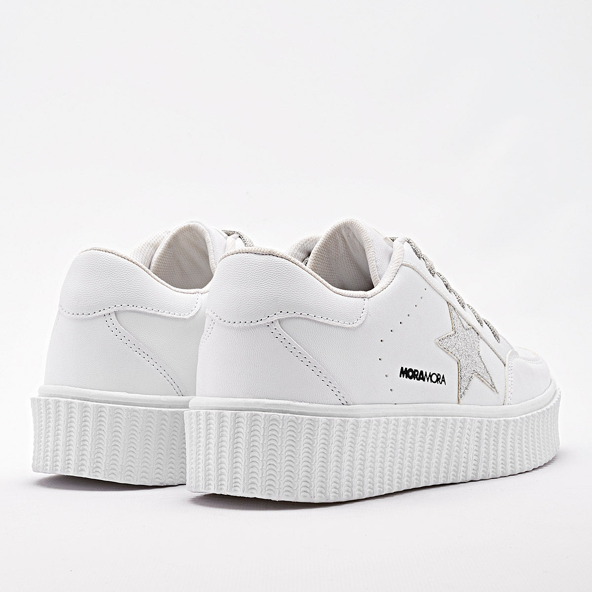 Tenis suela chunky para mujer marca Moramora Blanco cod. 129223