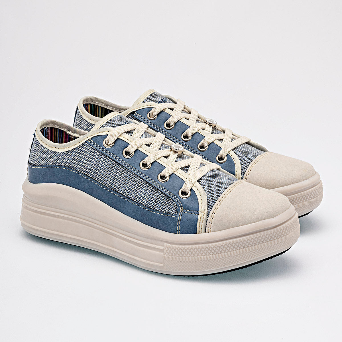 Tenis urbano para mujer marca Moramora Azul cod. 129232