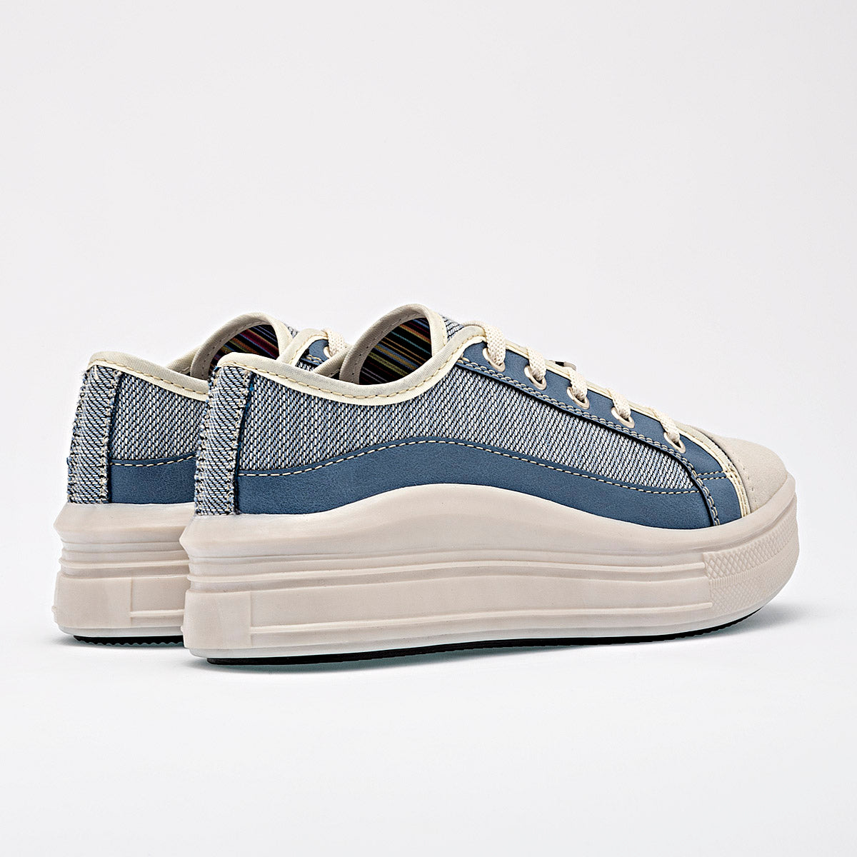 Tenis urbano para mujer marca Moramora Azul cod. 129232