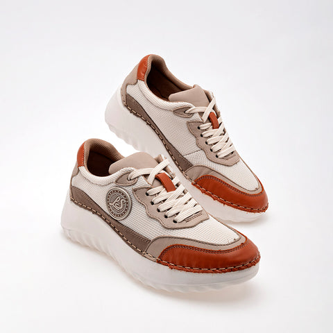 Tenis urbanos  para Mujer marca Lobo Solo Beige cod. 129291