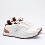 Tenis escolar para joven marca Clasben Blanco cod. 129344