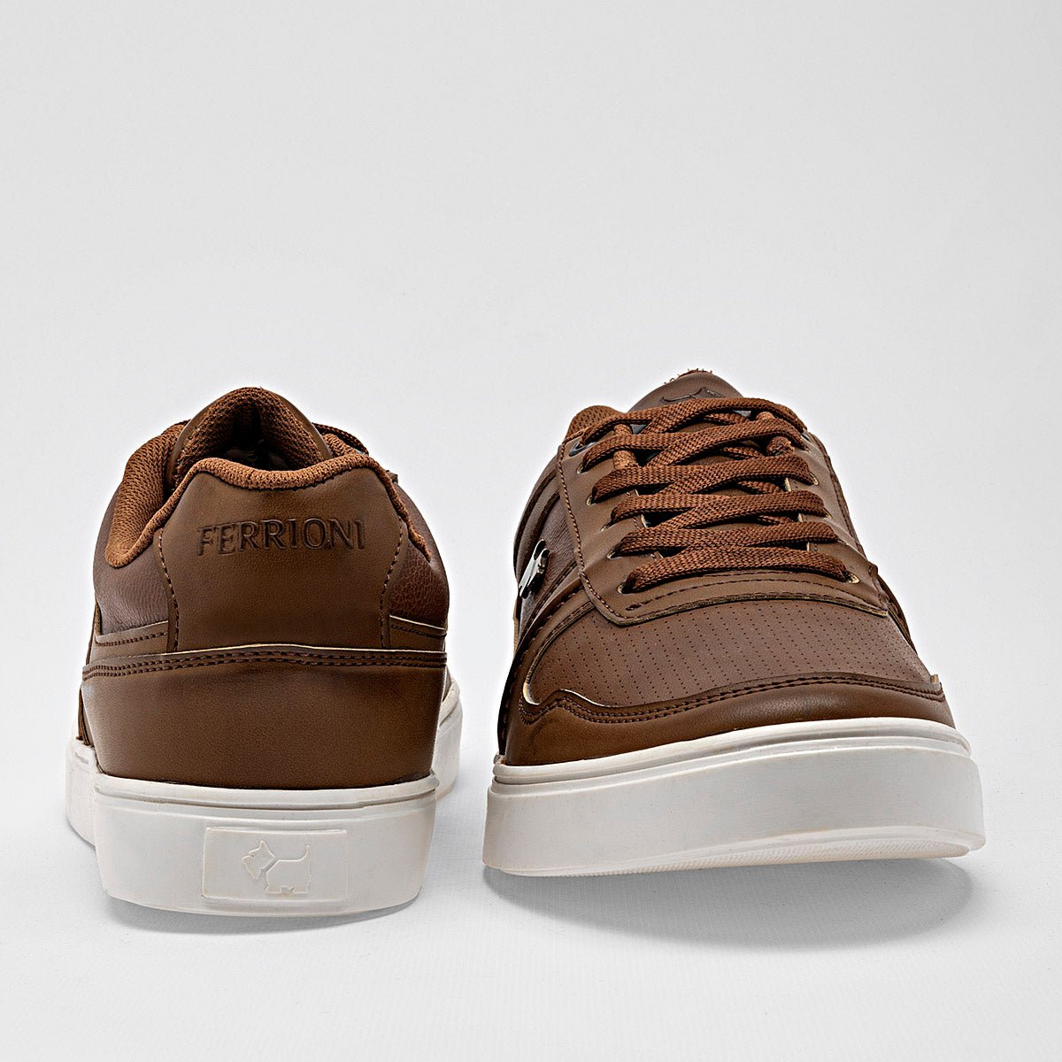 Tenis urbanos para hombre marca Ferrioni Café cod. 129357