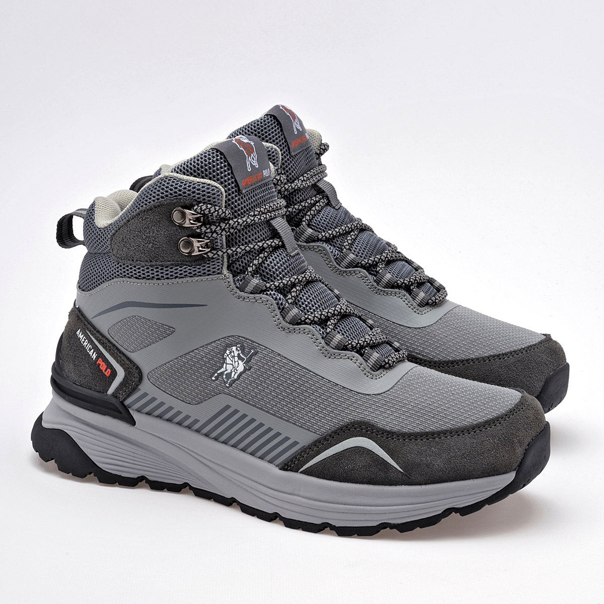 Bota tipo hiking para hombre marca American Polo Gris cod. 129400