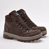 Bota tipo hiking para hombre marca Caribu Café cod. 129410