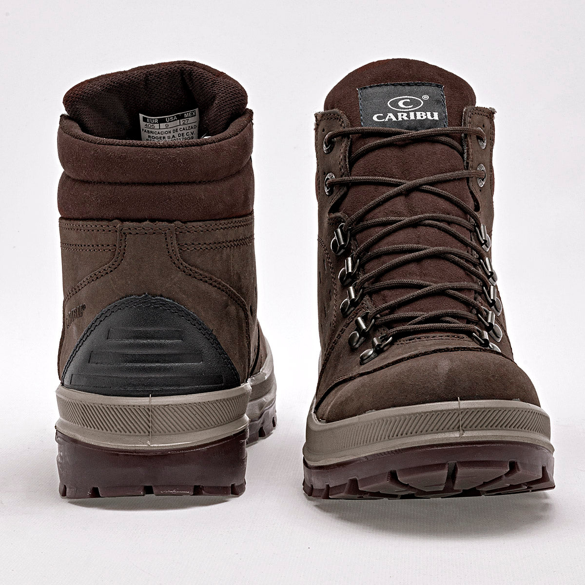 Bota tipo hiking para hombre marca Caribu Café cod. 129410