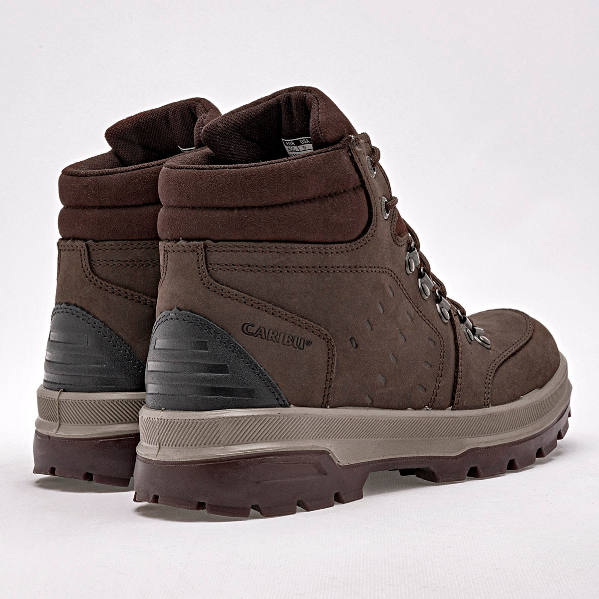 Bota tipo hiking para hombre marca Caribu Café cod. 129410