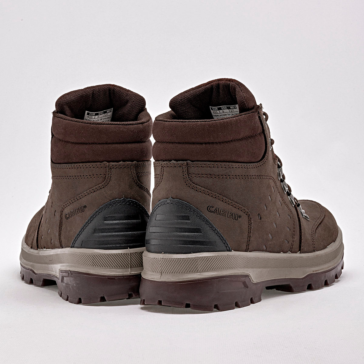 Bota tipo hiking para hombre marca Caribu Café cod. 129410