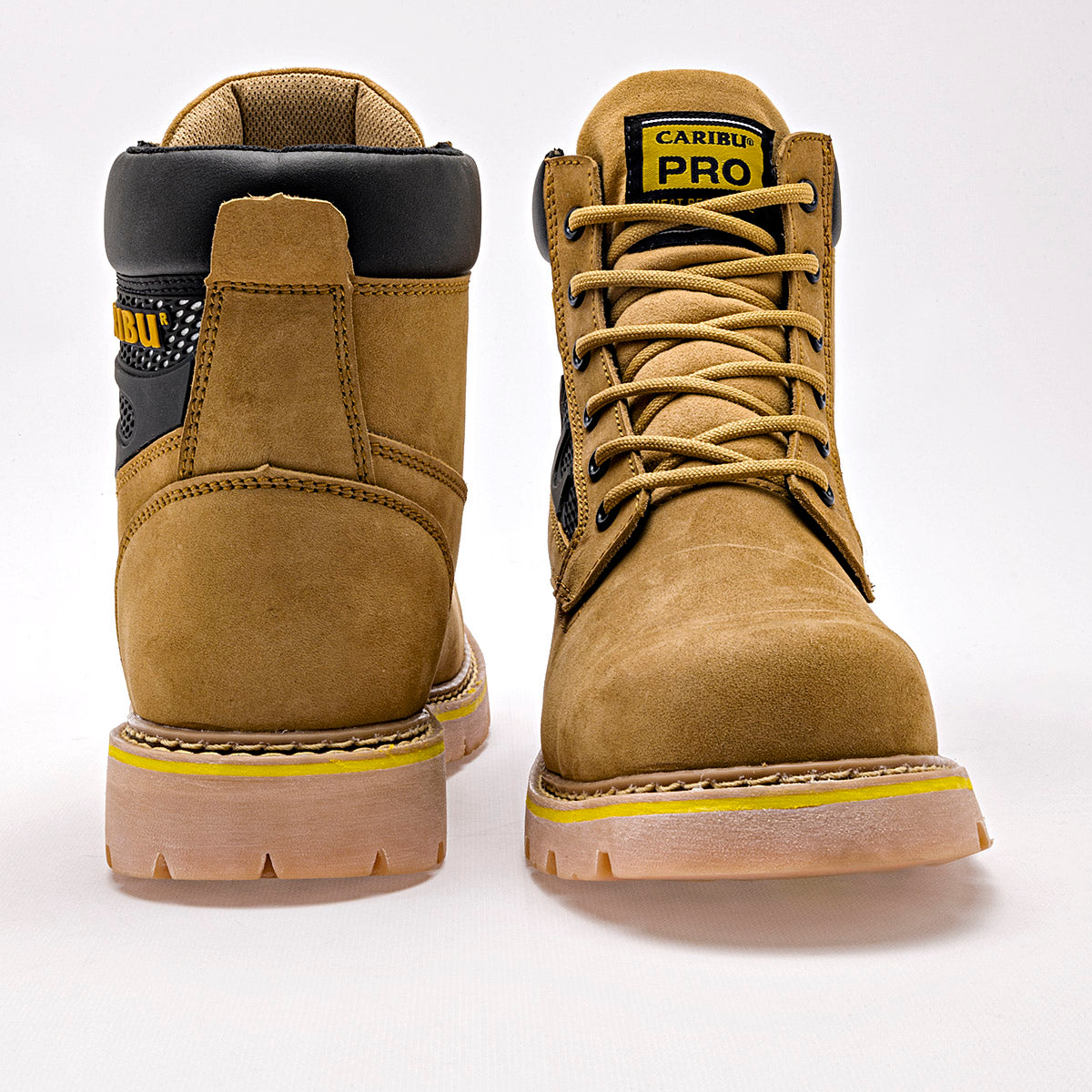 Bota industrial para hombre marca Caribu Amarillo cod. 129414