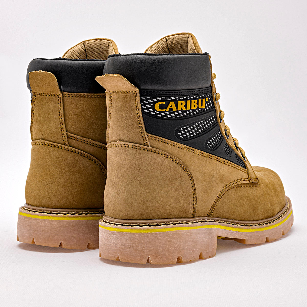 Bota industrial para hombre marca Caribu Amarillo cod. 129414