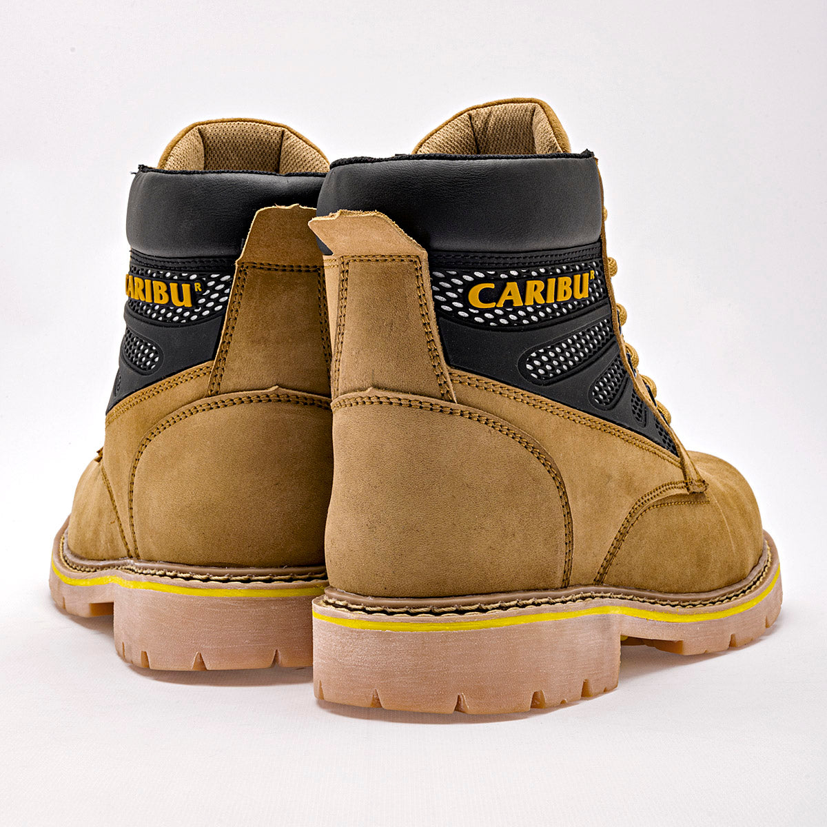 Bota industrial para hombre marca Caribu Amarillo cod. 129414