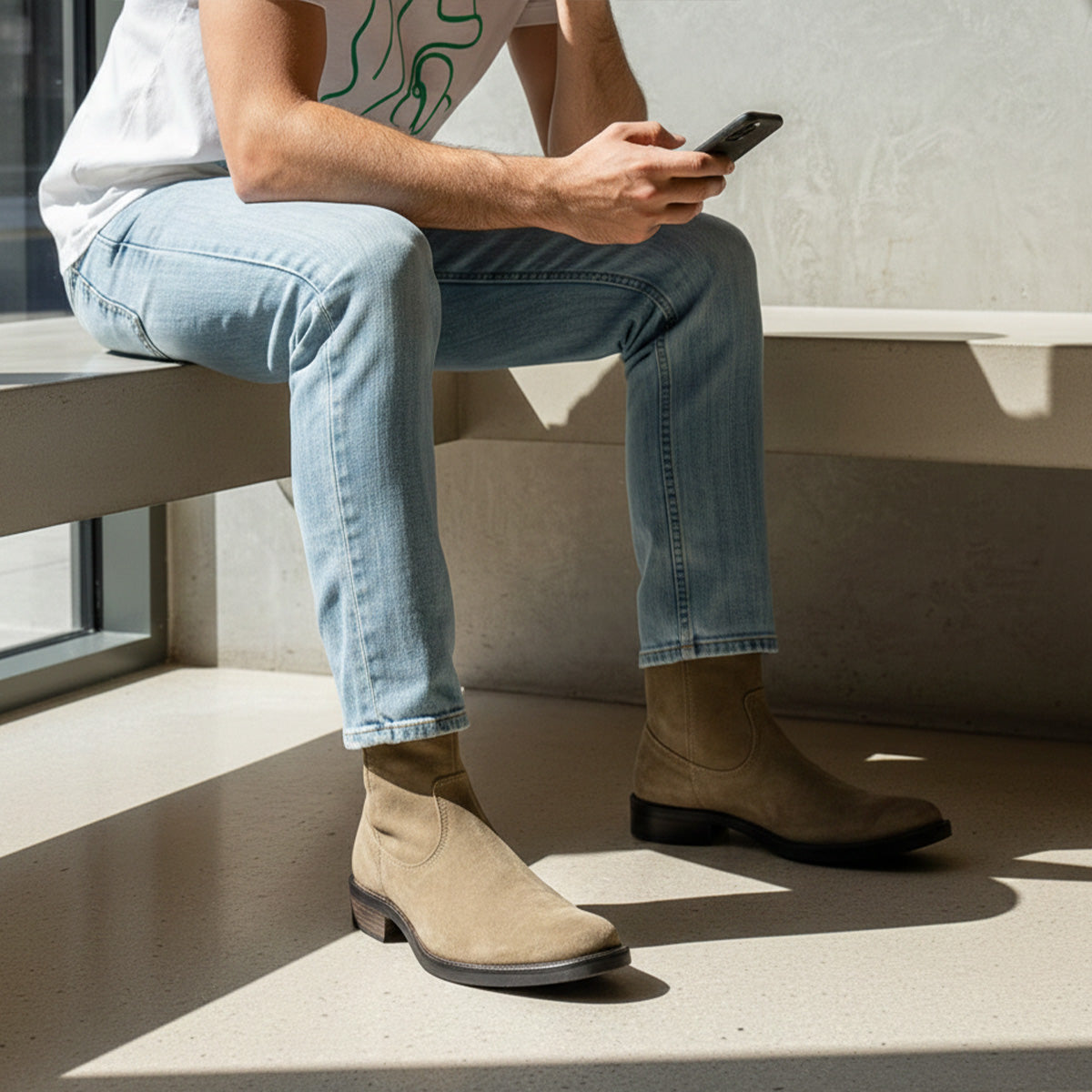 Bota de piel vaquera Levi's para hombre