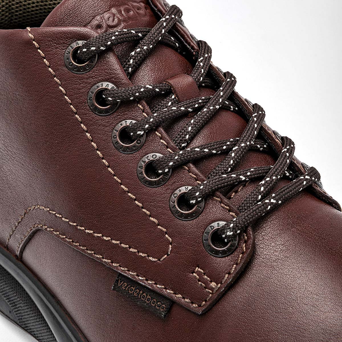 Bota de piel Verde Tabaco para Hombre