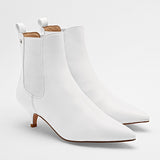 Bota caña corta para mujer marca Moramora Blanco cod. 129455