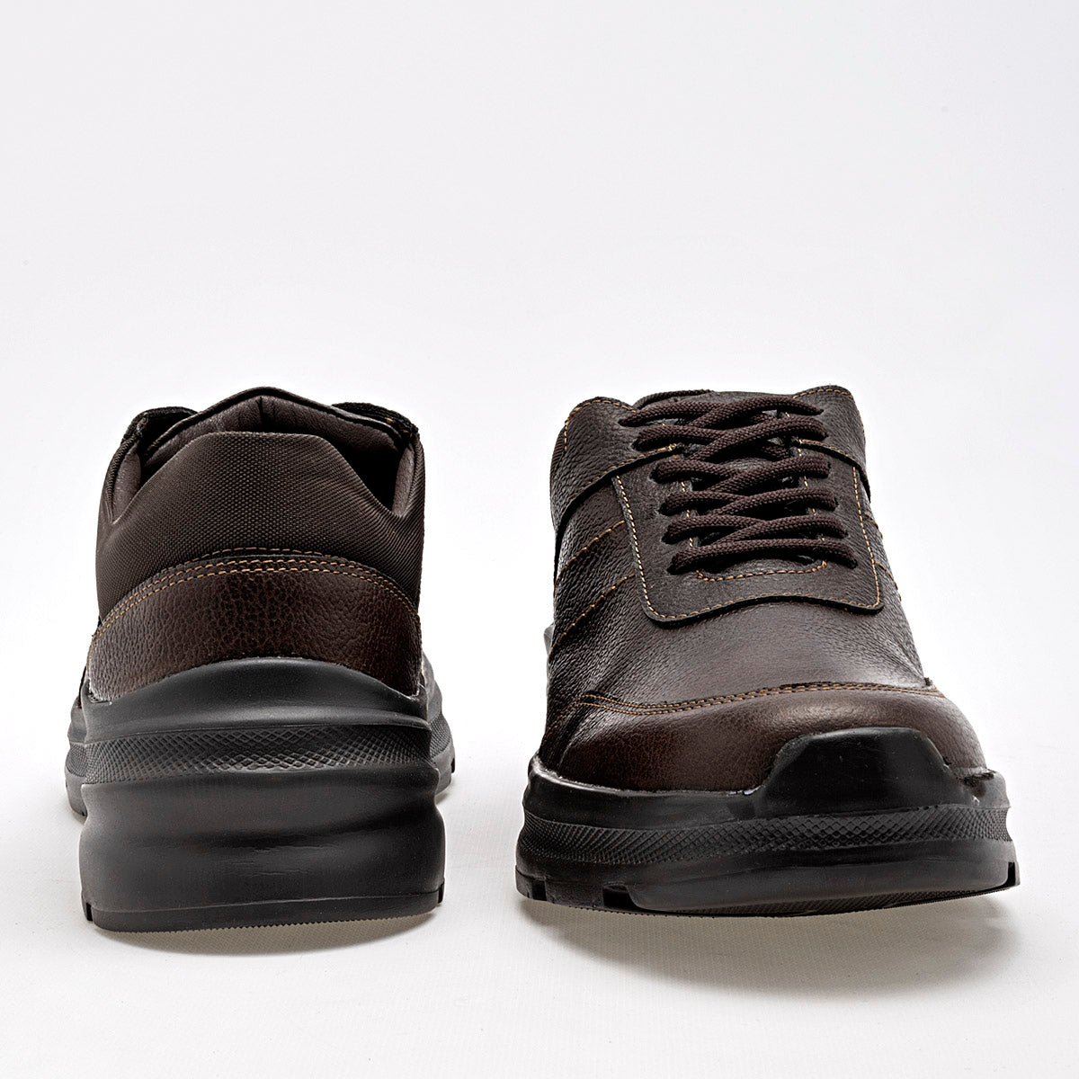 Zapato de piel para hombre marca Merano Café cod. 129498