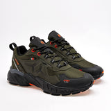 Tenis hiking para hombre marca Pontiac Olivo cod. 129511