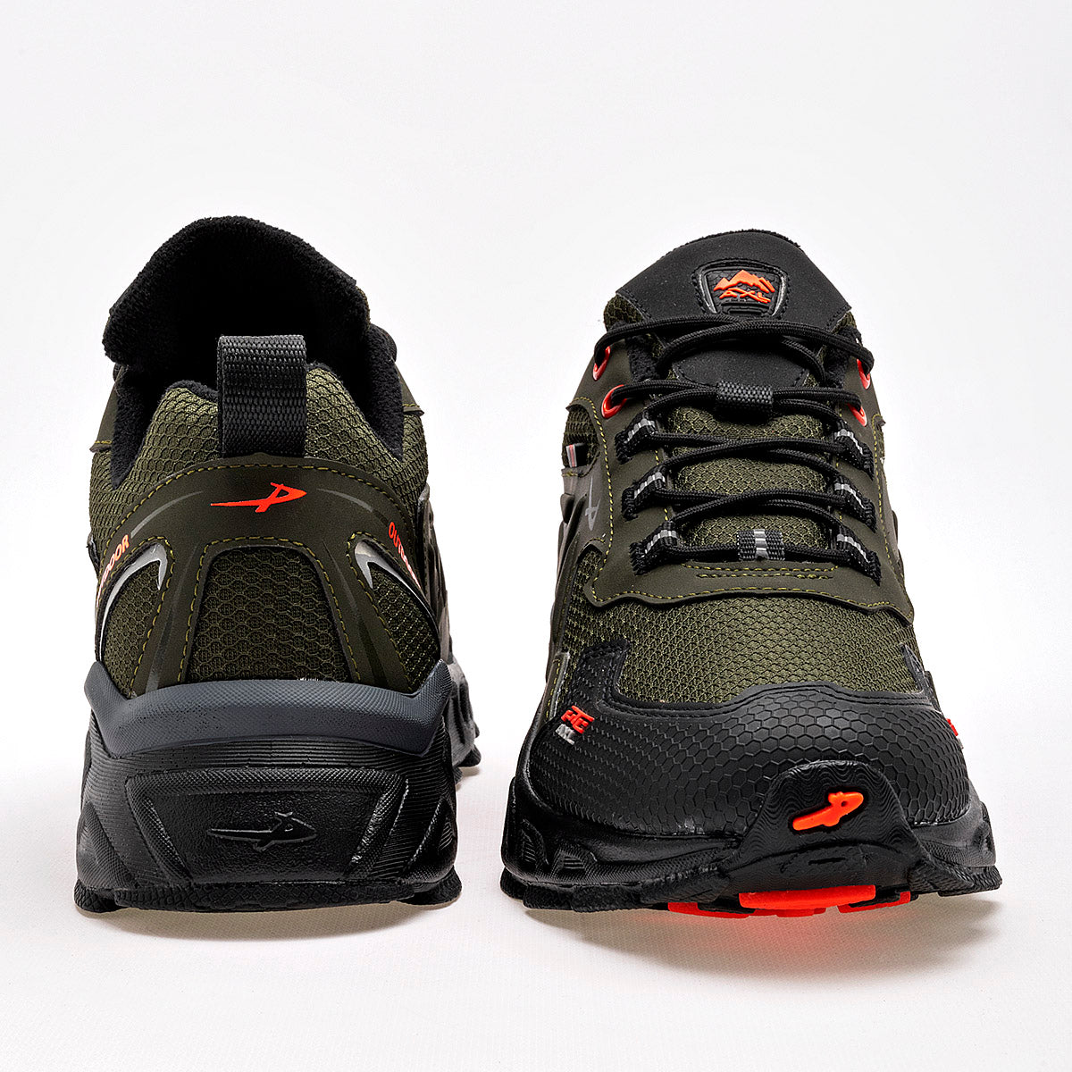 Tenis hiking para hombre marca Pontiac Olivo cod. 129511