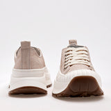 Tenis con plataforma para mujer marca Been Class Beige cod. 129665