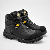 Bota industrial de piel para hombre marca Segurmex Negro cod. 129712