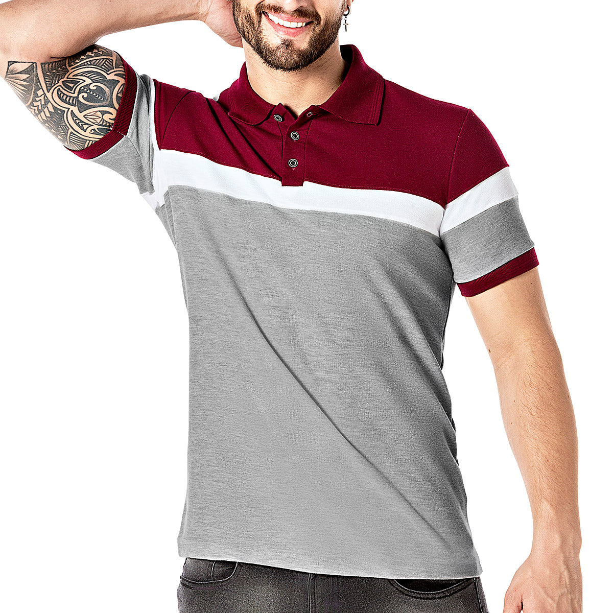 Felker Playera tipo polo para hombre