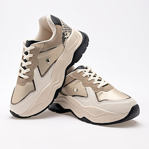 Tenis Been Class Beige para mujer