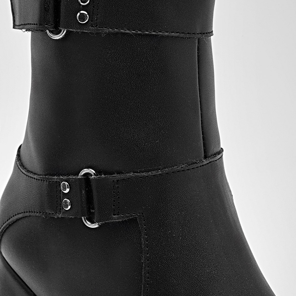 Bota caña corta para mujer marca Moramora Negro cod. 130018