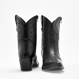 Bota tipo cowboy para mujer marca Moramora Negro cod. 130019