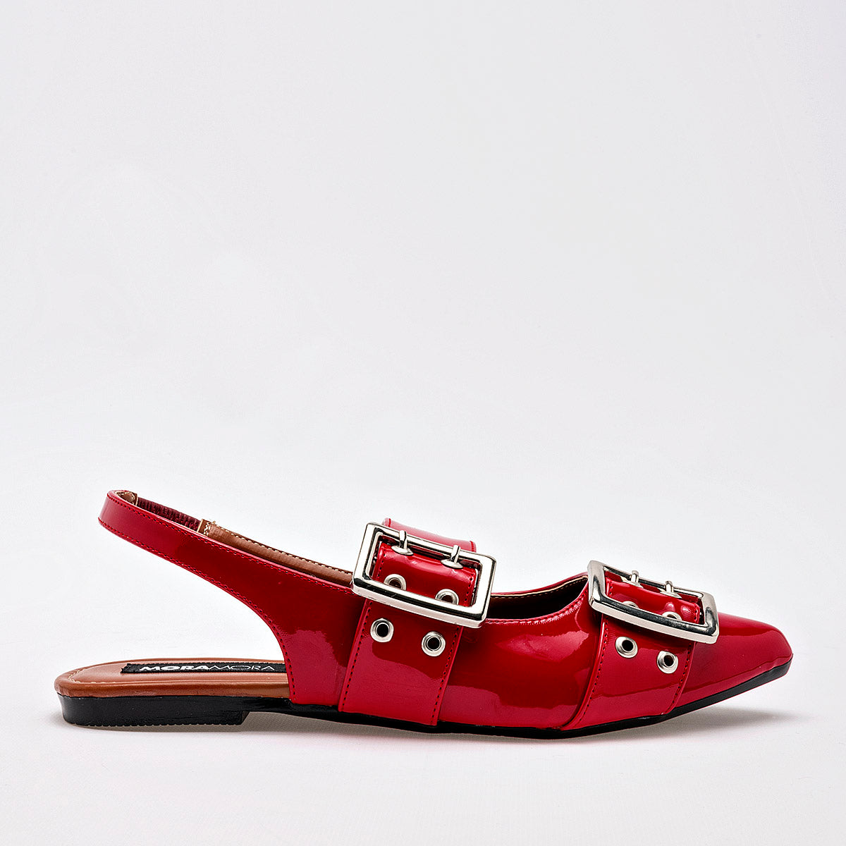 Zapato casual para mujer marca Moramora Rojo cod. 130061