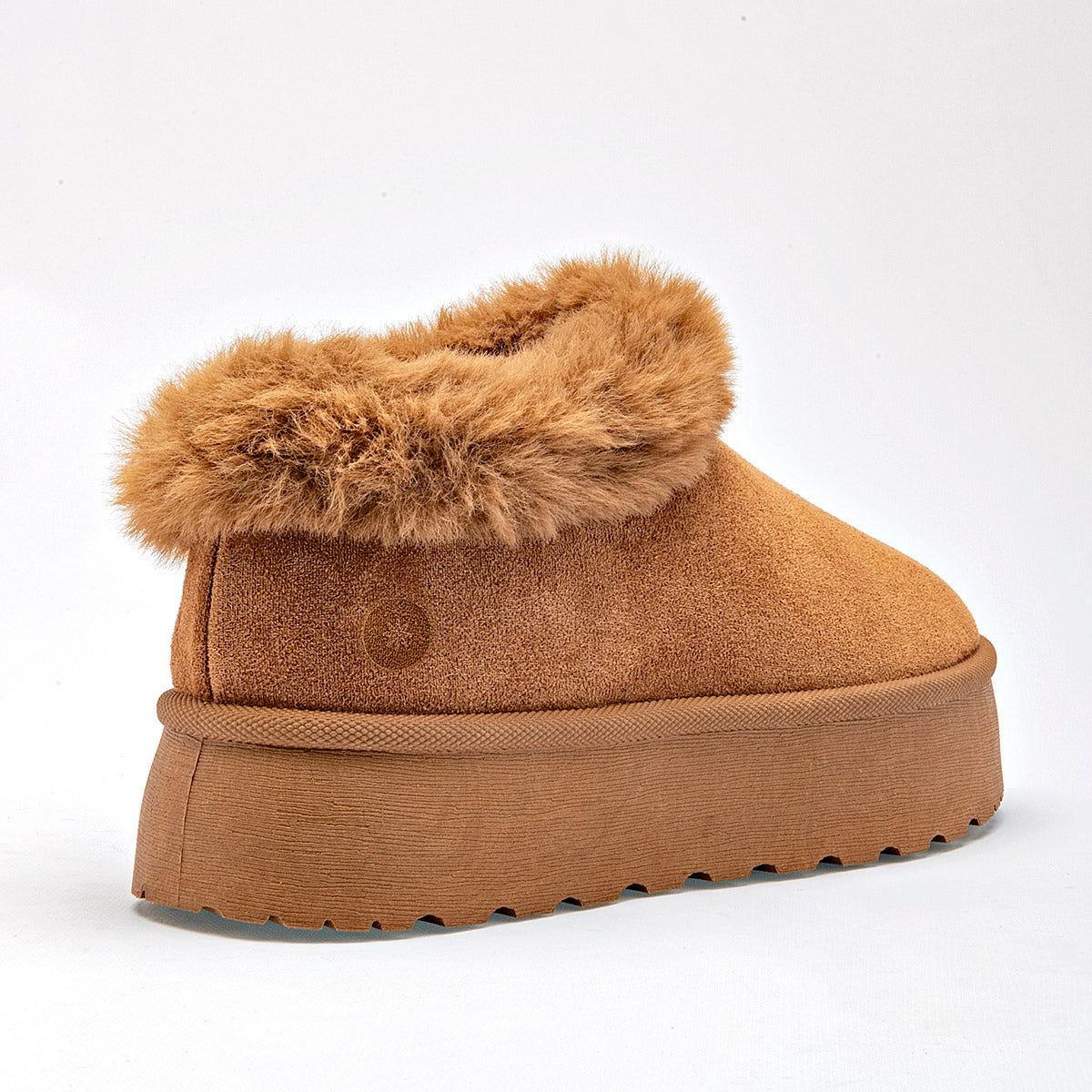 Pantufla para mujer marca Moramora Camel cod. 130122