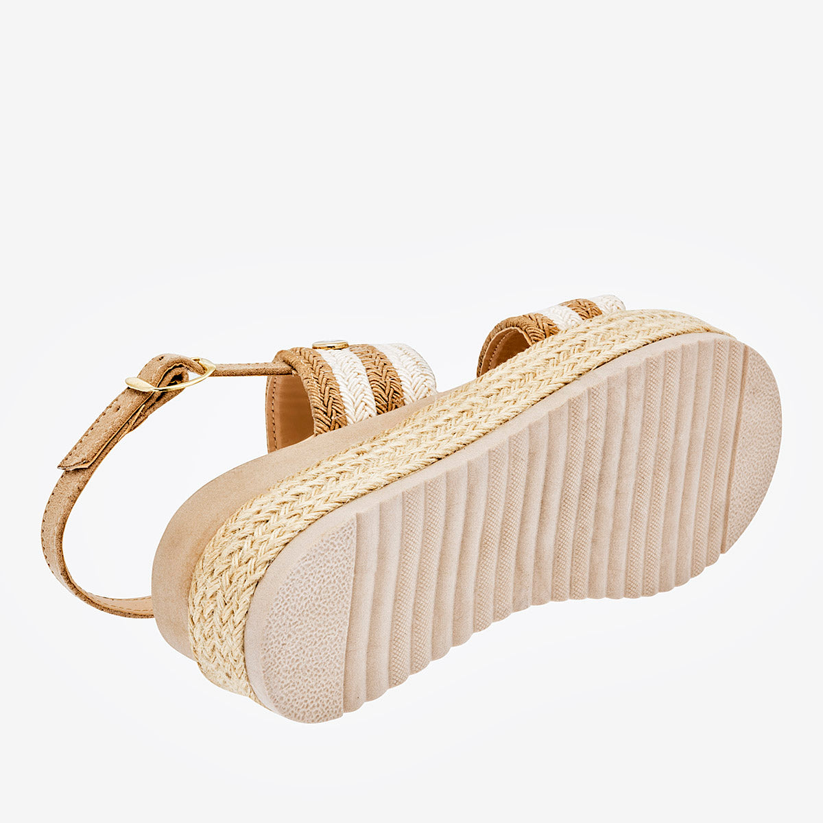 Sandalia para mujer marca Moramora Beige cod. 130129