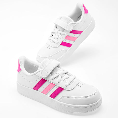 Tenis Breaknet 2.0 para niña marca Adidas Blanco