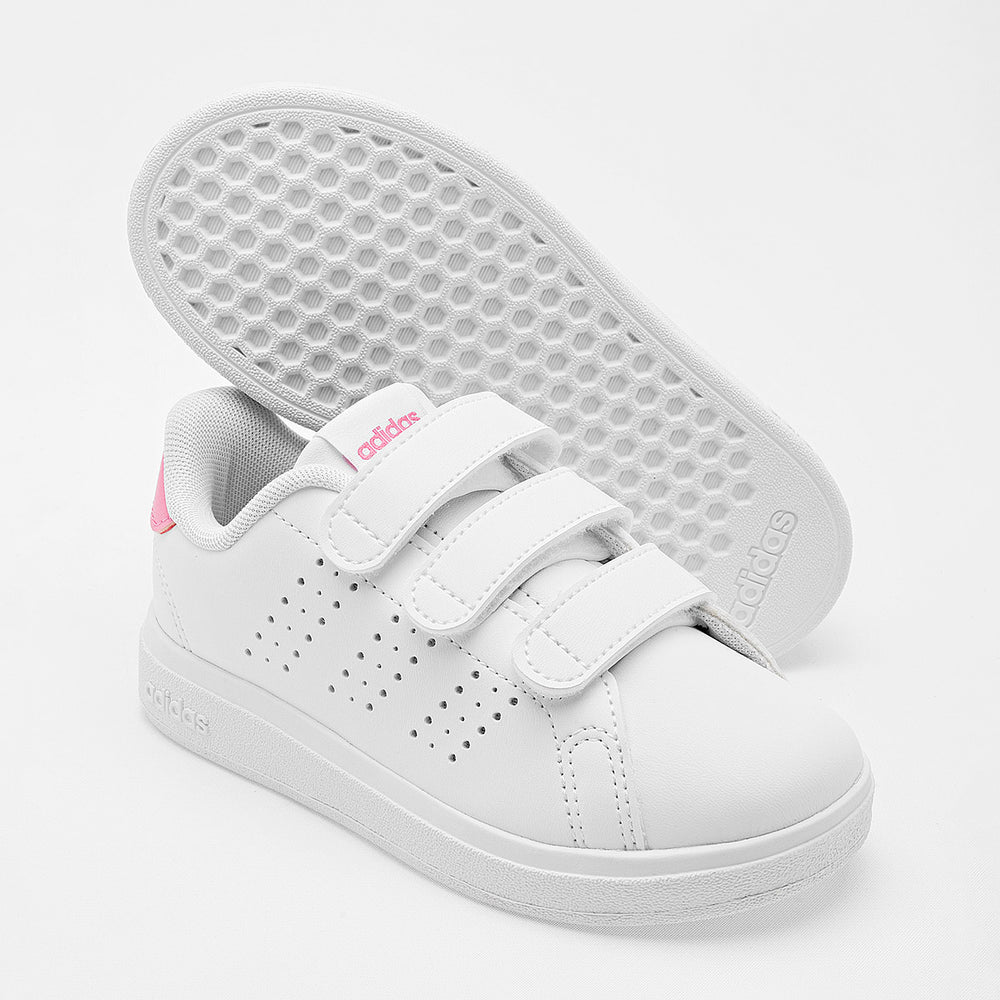 Tenis Advantage Base 2.0 CF para niña marca Adidas Blanco