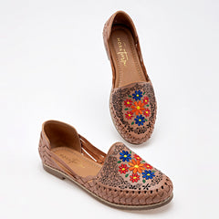 Sandalia artesanal piel Mora Tierra para mujer