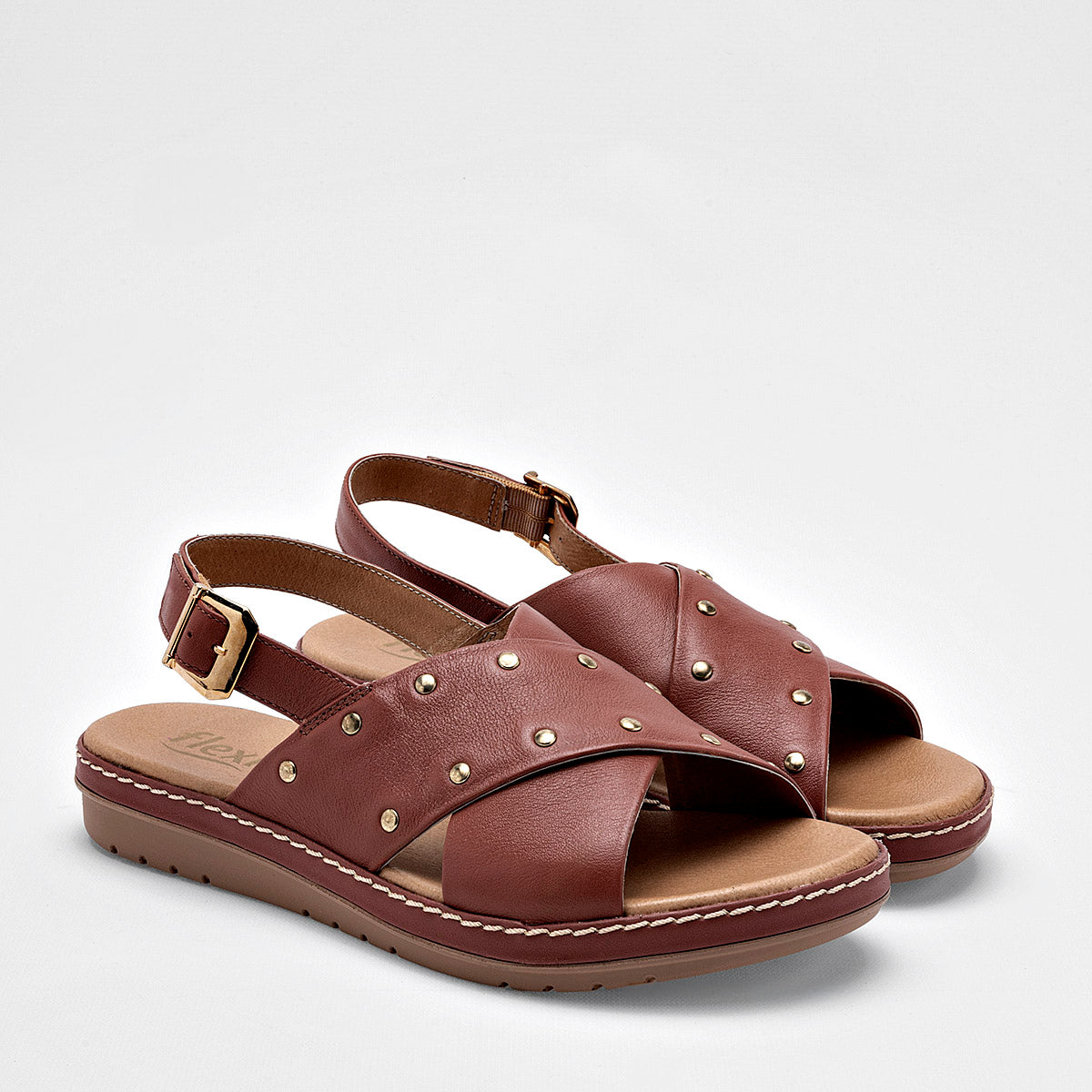 Sandalia de piel Flexi para Mujer