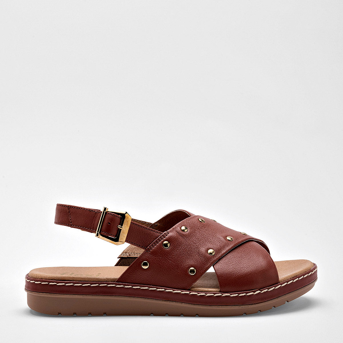 Sandalia de piel Flexi para Mujer