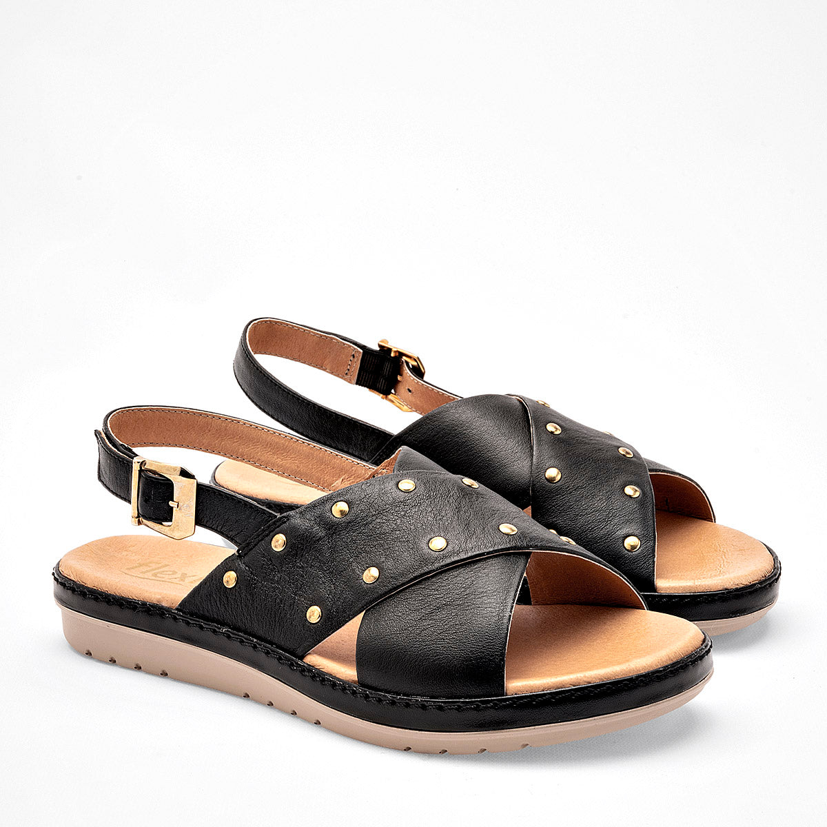 Sandalia de piel Flexi para Mujer