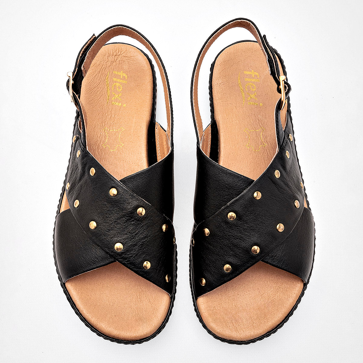 Sandalia de piel Flexi para Mujer
