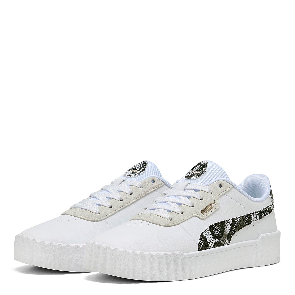 Tenis Puma Carina 3.0 Snake Chic para Mujer marca Puma Blanco