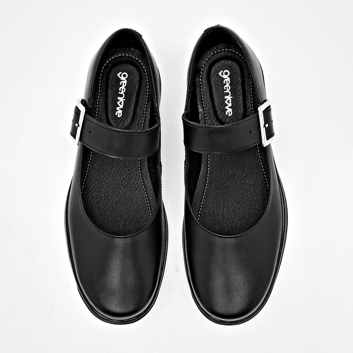 Zapato casual de piel para Mujer Green Love